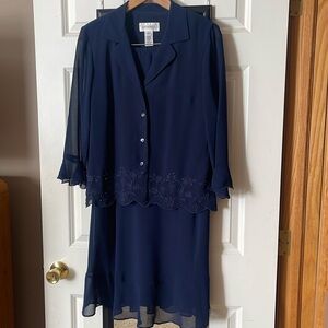 Woman’s skirt and jacket set.